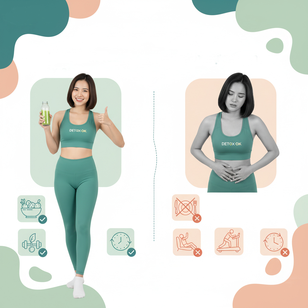 Detox an toàn vs detox cực đoan